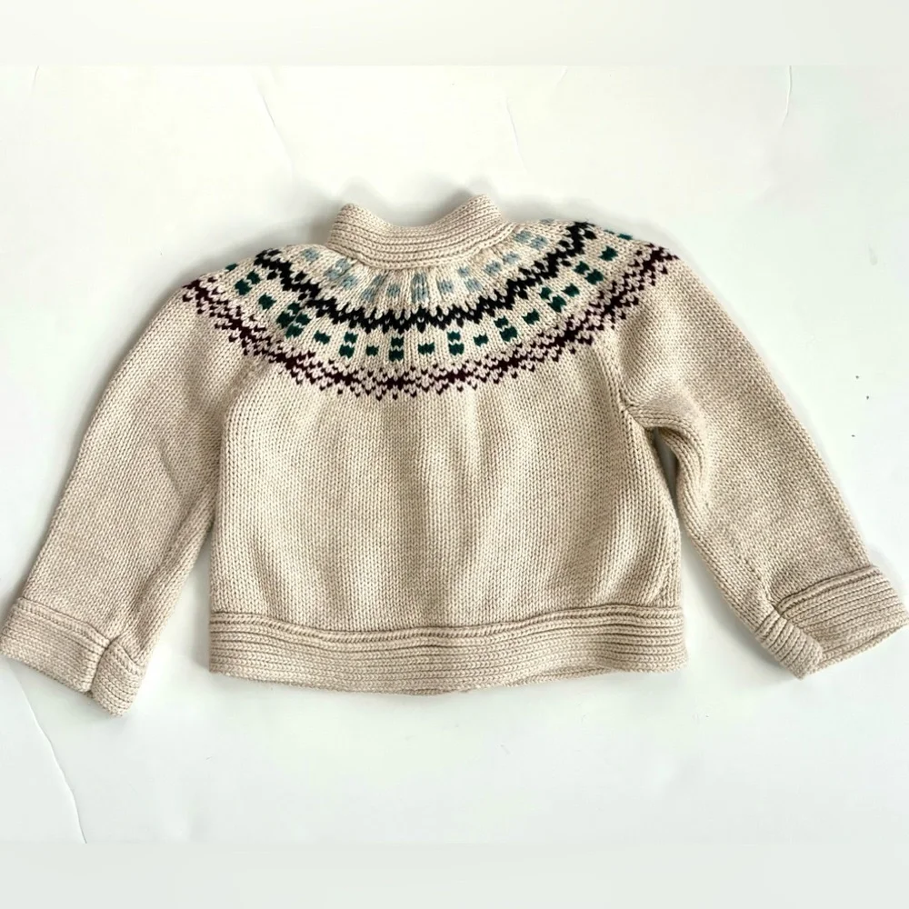 Tea Collection Fall‎ Floral Dress & Fair Isle Sweater Set Bundle - Size 4 / 4T